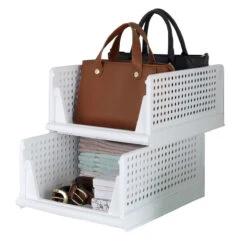 2 Paniers Tiroirs Pliables