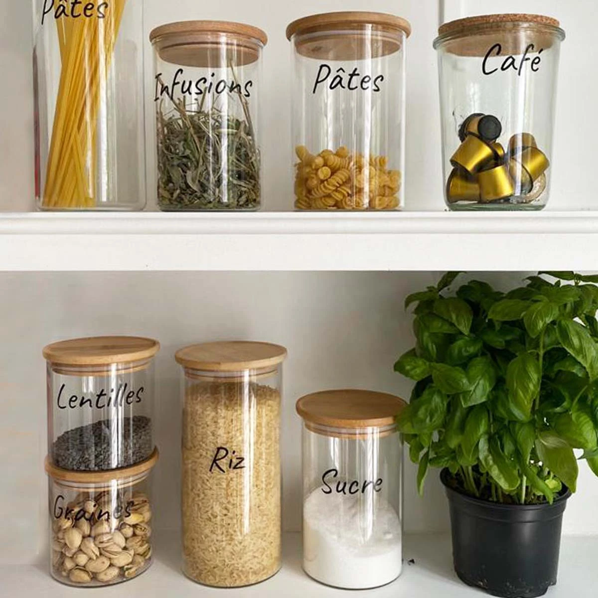 24 étiquettes Noires Pour Bocaux De Cuisine – Image 3