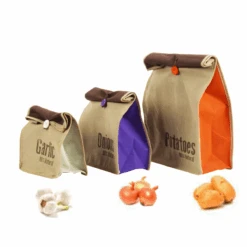 3 Sacs De Conservation Pour Ail, Oignon Et Pomme De Terre