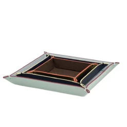 3 Vide-poches Carrés En Simili Cuir