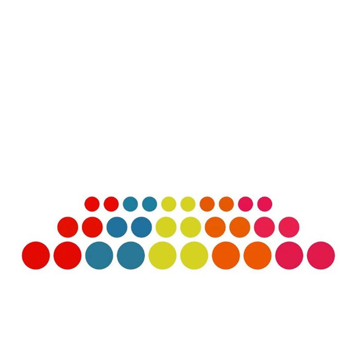 30 Aimants Ronds Colorés