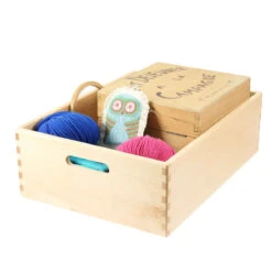 Bac De Rangement En Bois Clair M