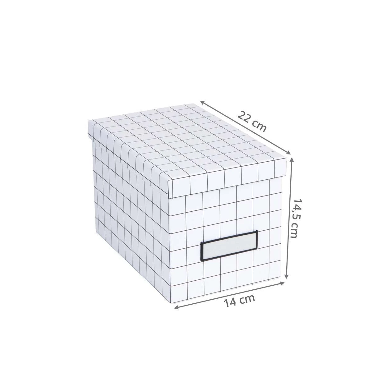 Boîte à CD Quadrillée Avec étiquette – Image 2