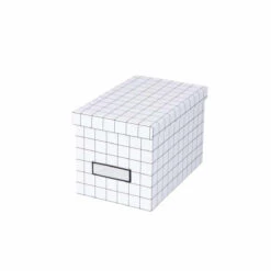 Boîte à CD Quadrillée Avec étiquette
