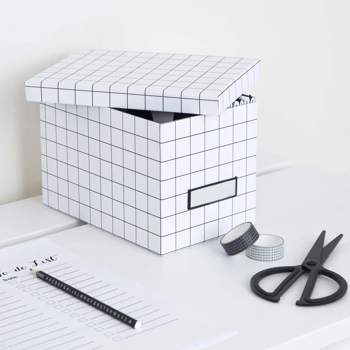 Boîte à CD Quadrillée Avec étiquette – Image 5