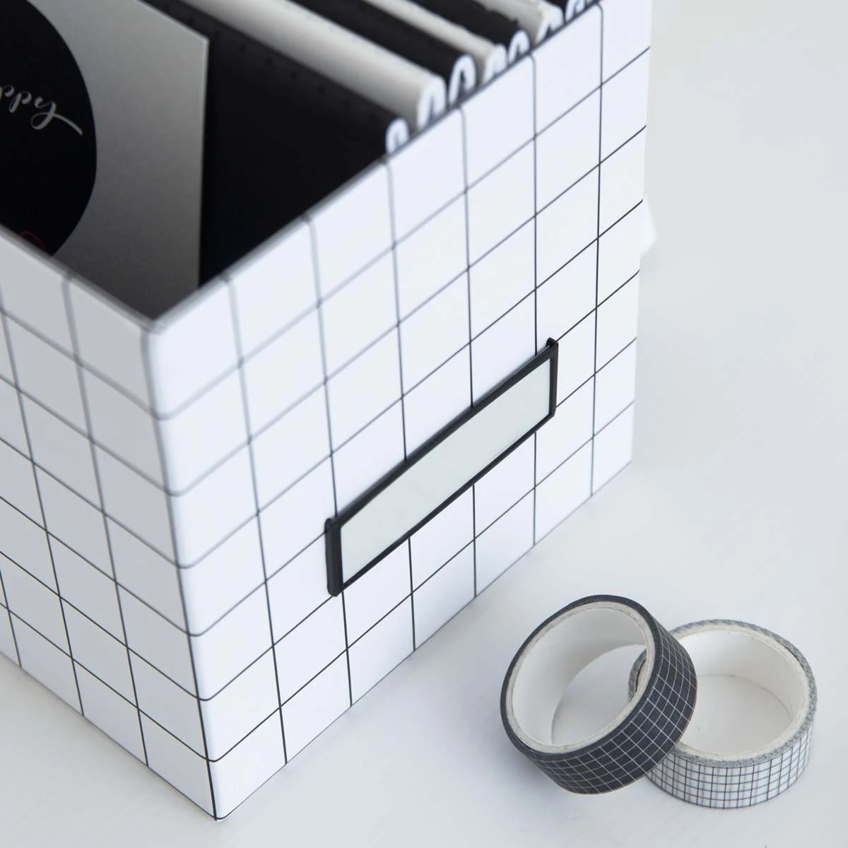 Boîte à CD Quadrillée Avec étiquette – Image 6