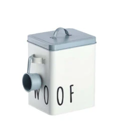 Boîte à Croquettes Pour Chien En Métal Avec Pelle