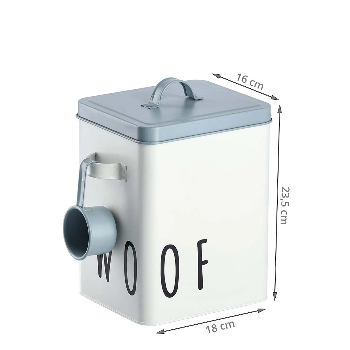 Boîte à Croquettes Pour Chien En Métal Avec Pelle – Image 5