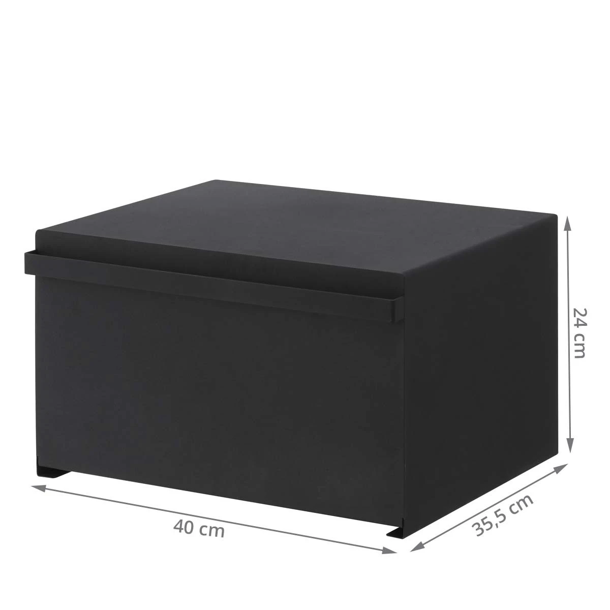 Boîte à Pain Placard De Cuisine Noir – Image 2