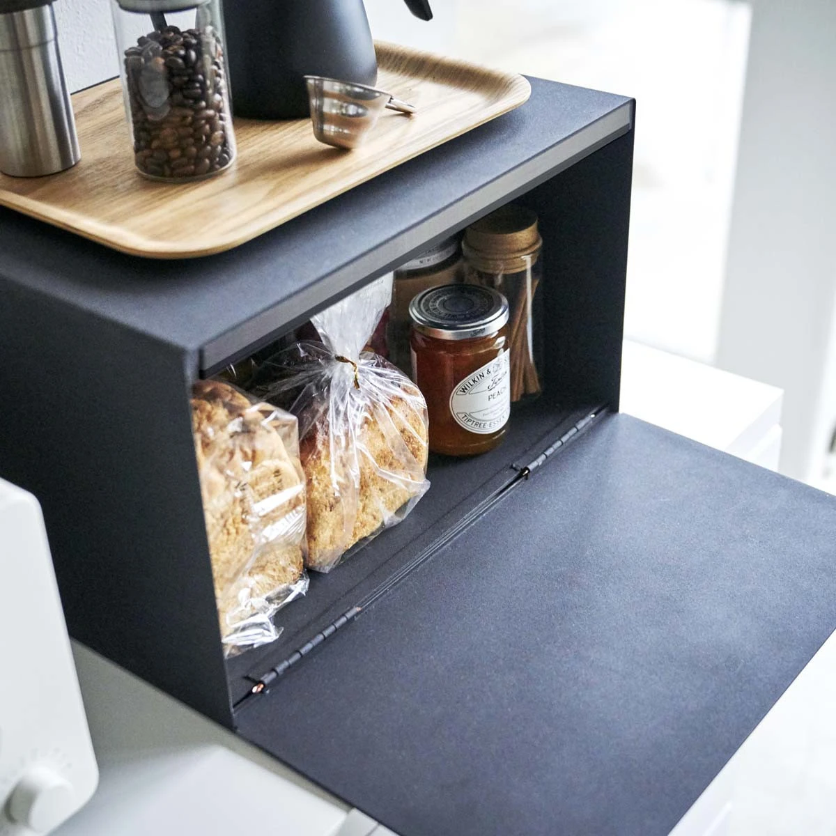 Boîte à Pain Placard De Cuisine Noir – Image 4