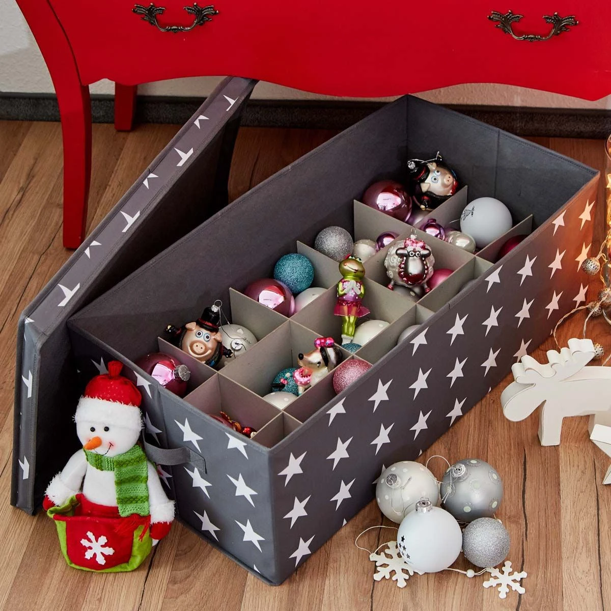 Boîte De Rangement à Compartiments Pour Boules De Noël – Image 6