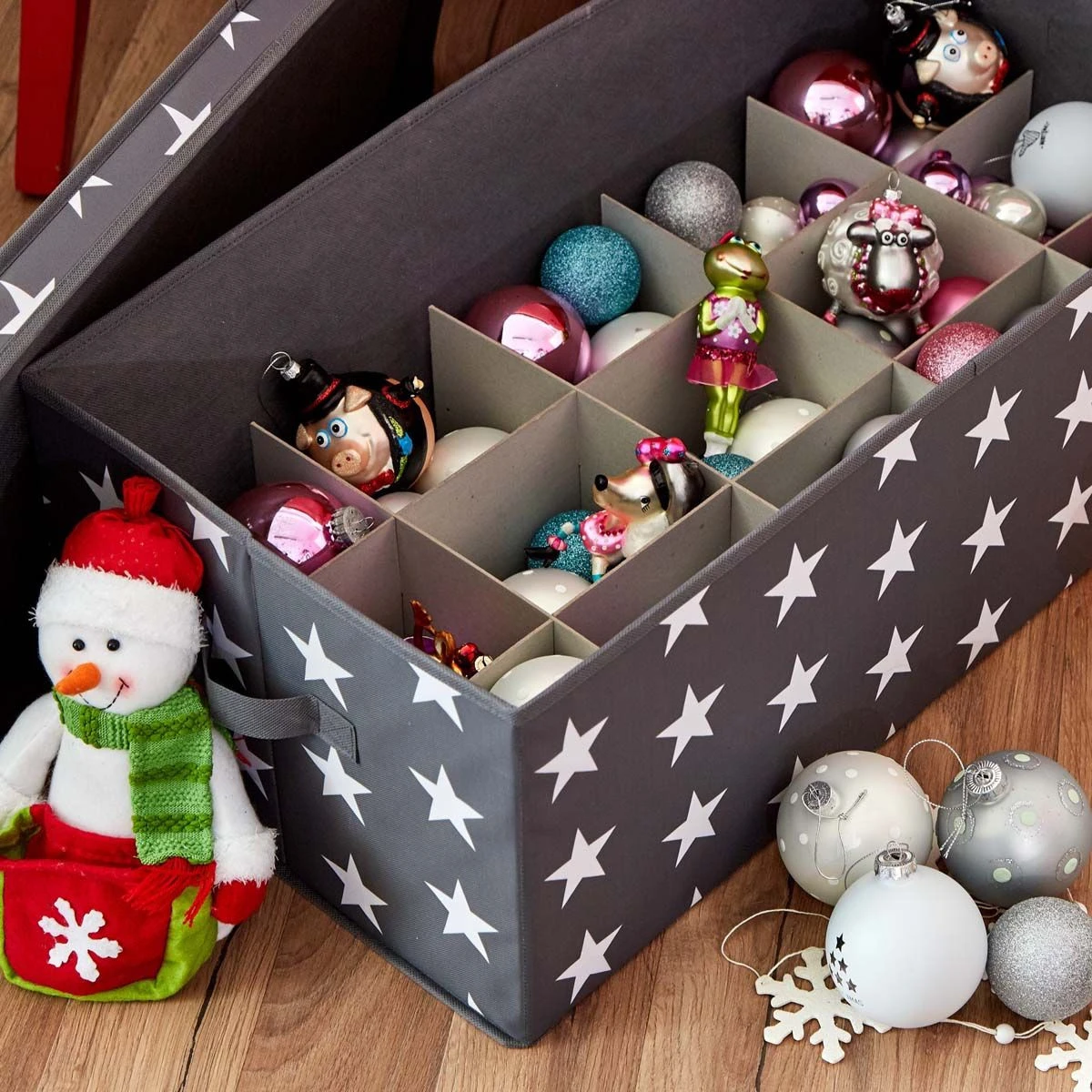 Boîte De Rangement à Compartiments Pour Boules De Noël – Image 8