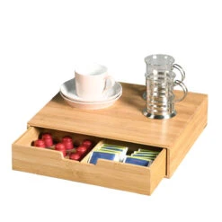 Boîte Tiroir En Bambou Avec Compartiments