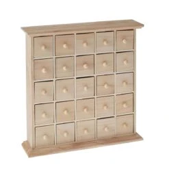 Calendrier De L'Avent En Bois à Remplir