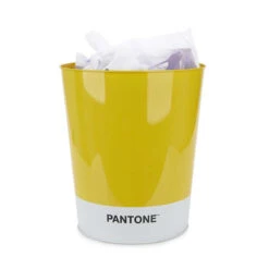 Corbeille à Papier En Métal Jaune 10 Litres