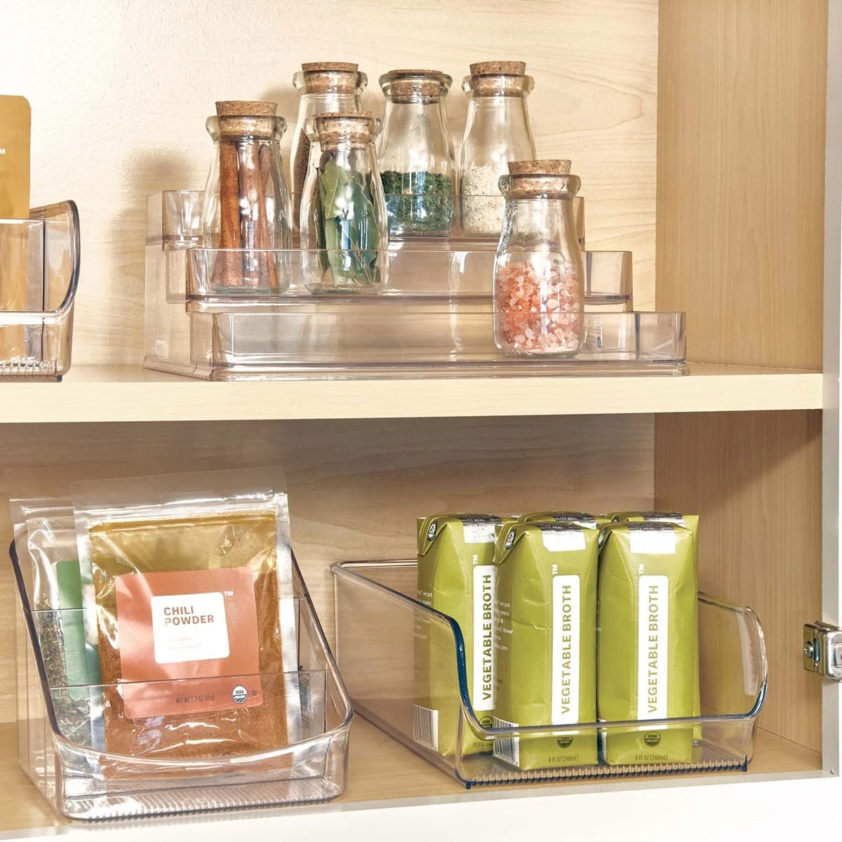 Etagère à épices En Plastique Transparent Pour Placard.Taille L – Image 4