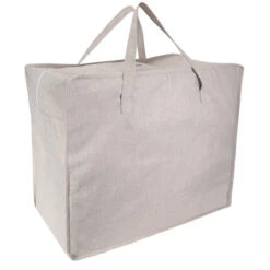 Grand Sac De Rangement En Tissu Clair