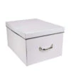 Grande Boîte De Rangement En Carton Blanc
