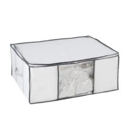 Housse De Rangement Sous Vide Blanche Avec Sangles (L)