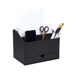 Organisateur De Bureau Compact Noir