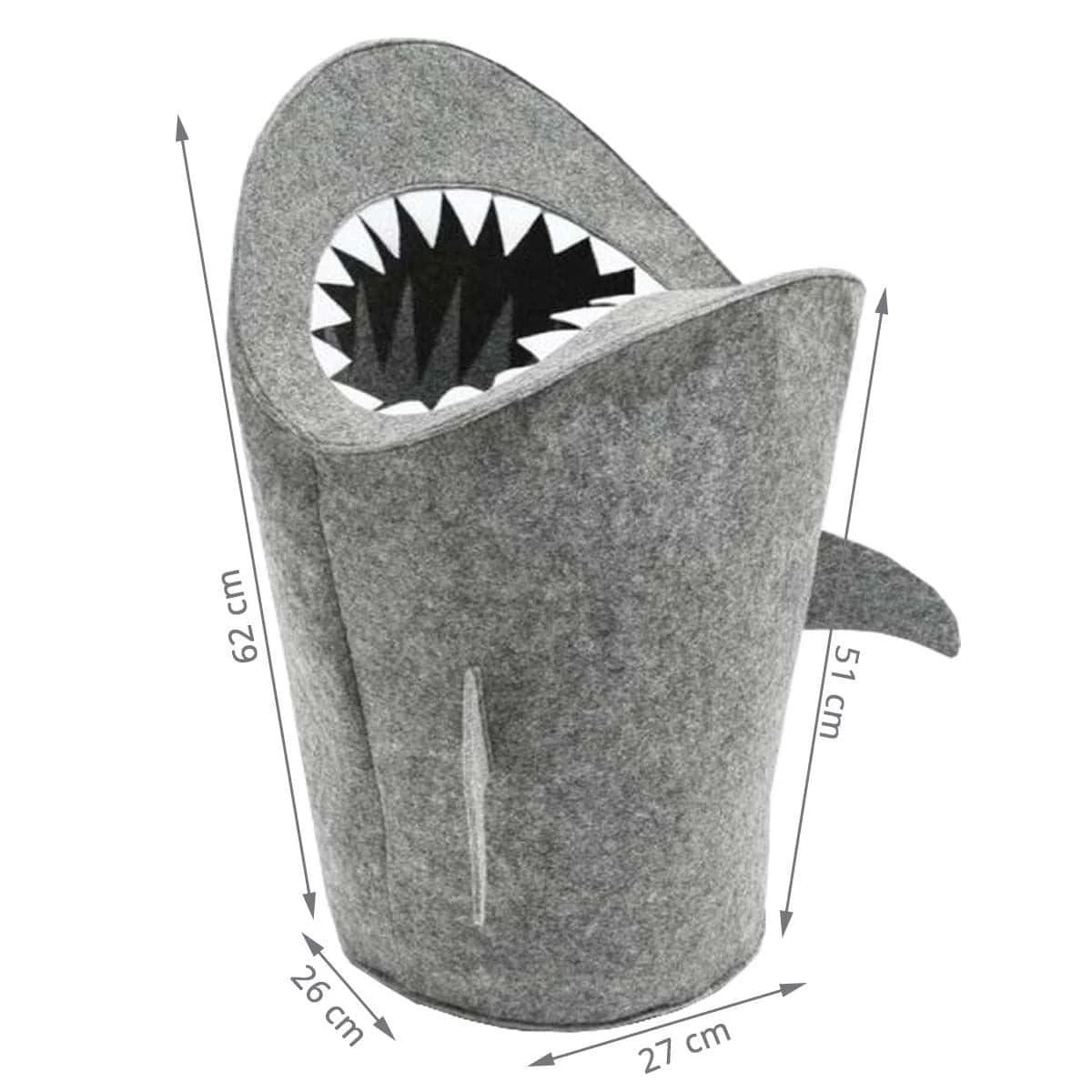 Panier à Jouets Requin En Feutre – Image 3