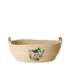 Panier à Linge Propre En Raphia L