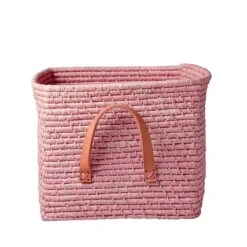 Panier Cube De Rangement Rose