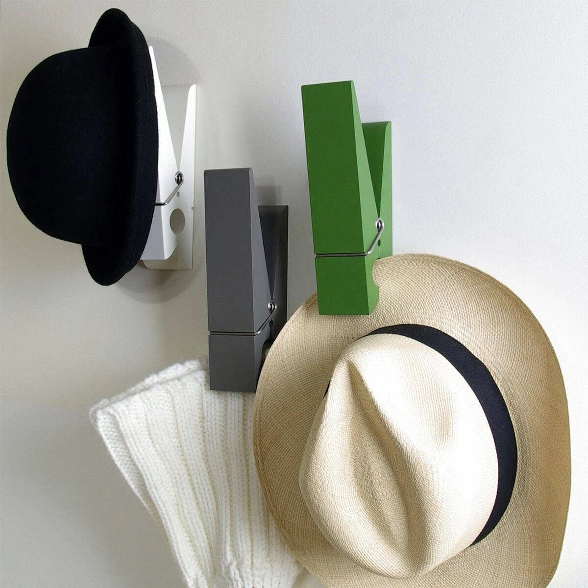 Patère Intérieure Et Extérieure En Forme De Pince Verte – Image 2