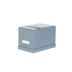 Petite Boîte En Carton Bleu Gris