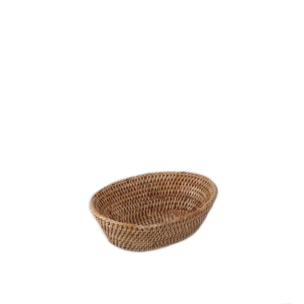 Petite Corbeille Ovale En Rotin Clair – Image 2