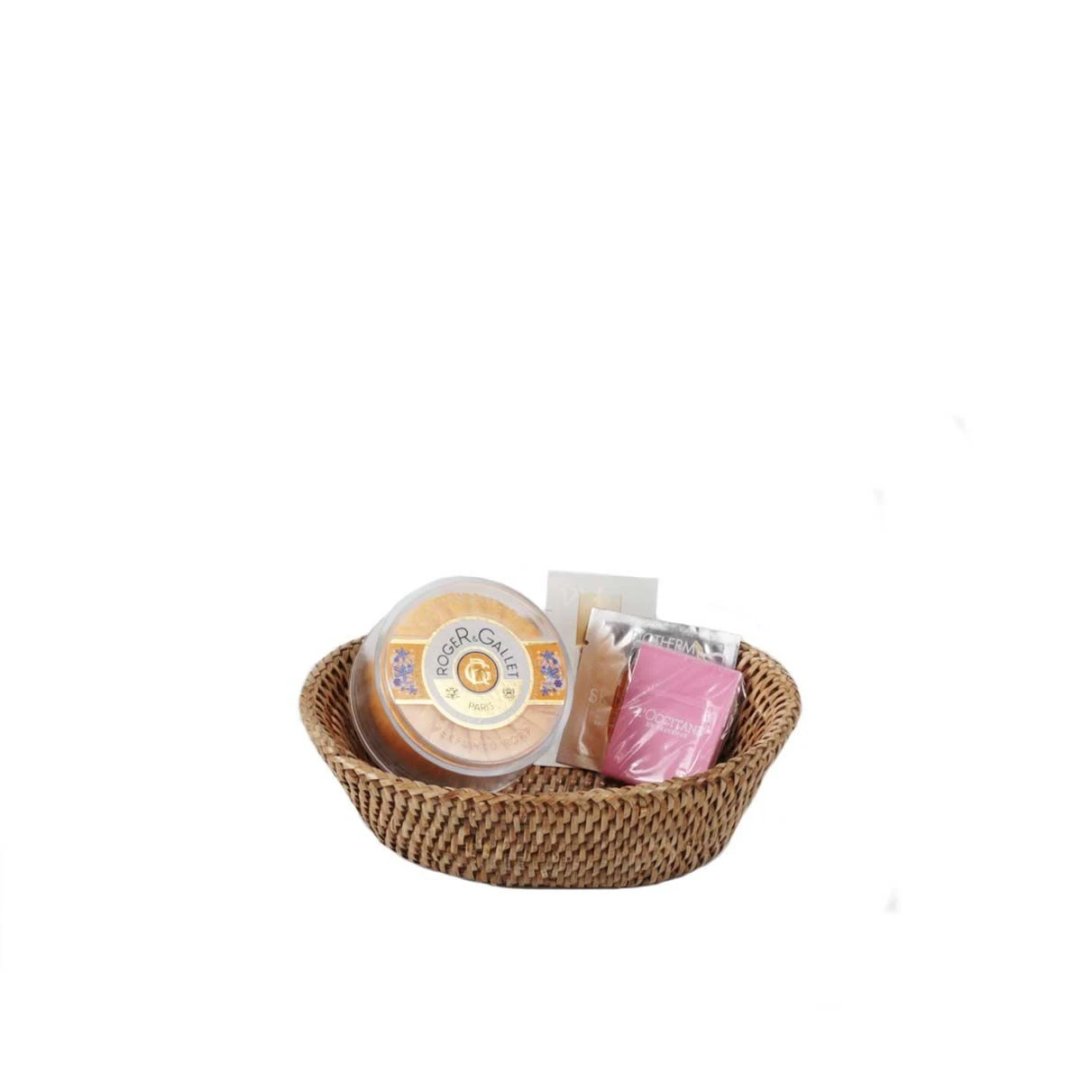 Petite Corbeille Ovale En Rotin Clair