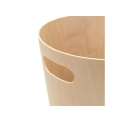 Poubelle De Bureau En Bois Crème