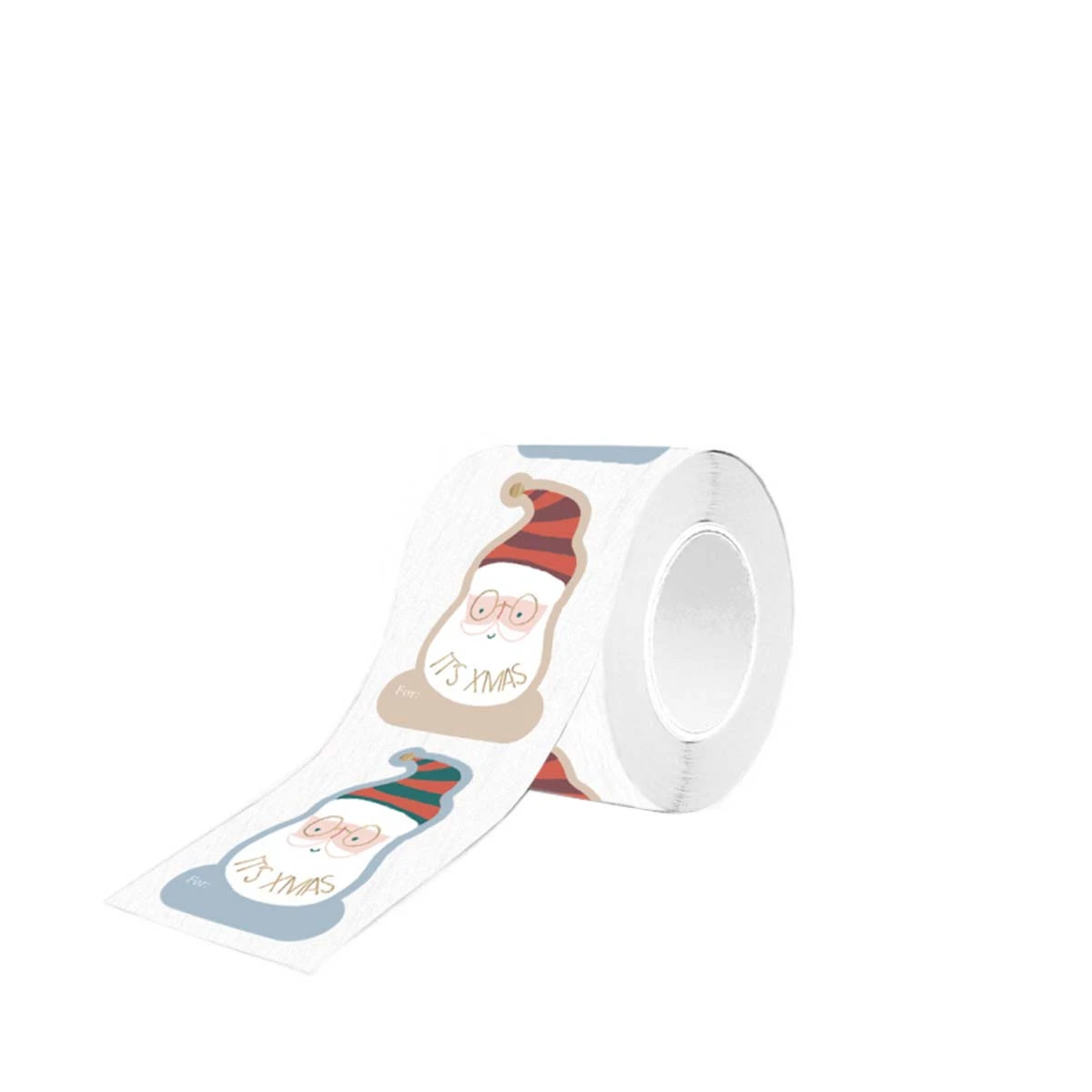 Rouleau De 250 Autocollants Père Noël