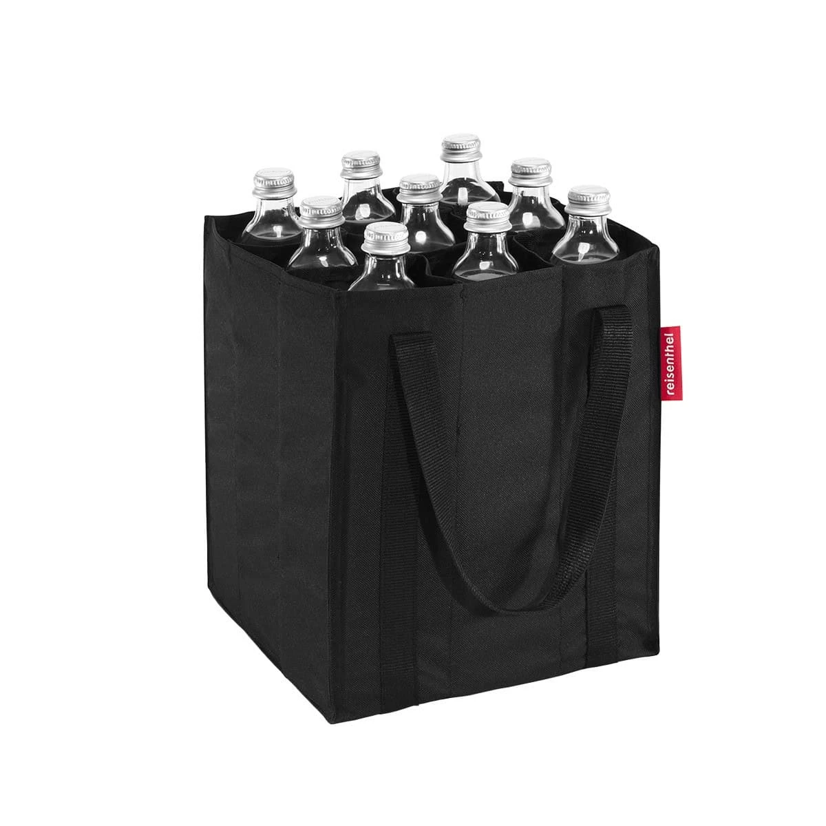 Sac Ă Bouteilles En Tissu Noir Avec 9 Compartiments