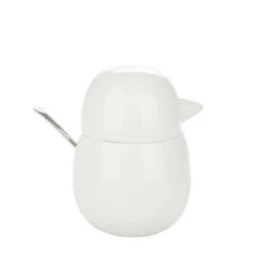 Sucrier Blanc En Forme D'oiseau