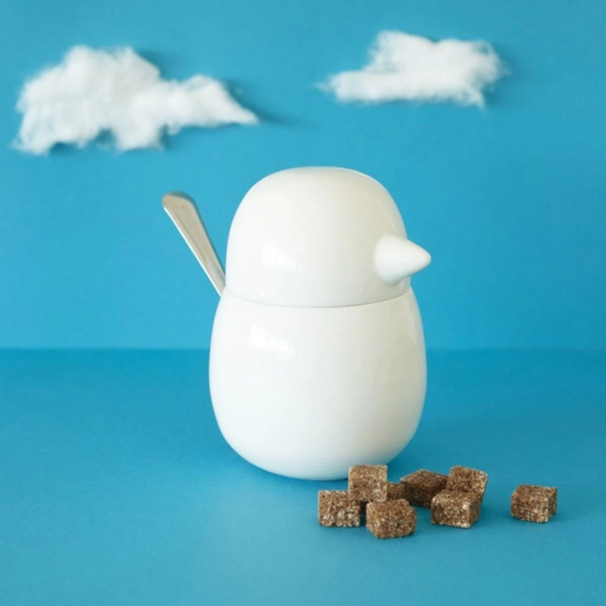 Sucrier Blanc En Forme D'oiseau – Image 9