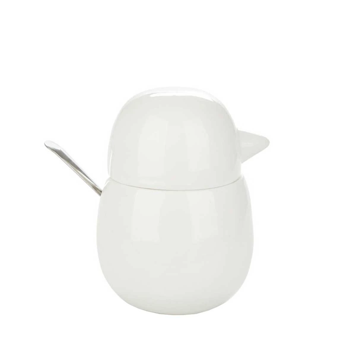 Sucrier Blanc En Forme D'oiseau